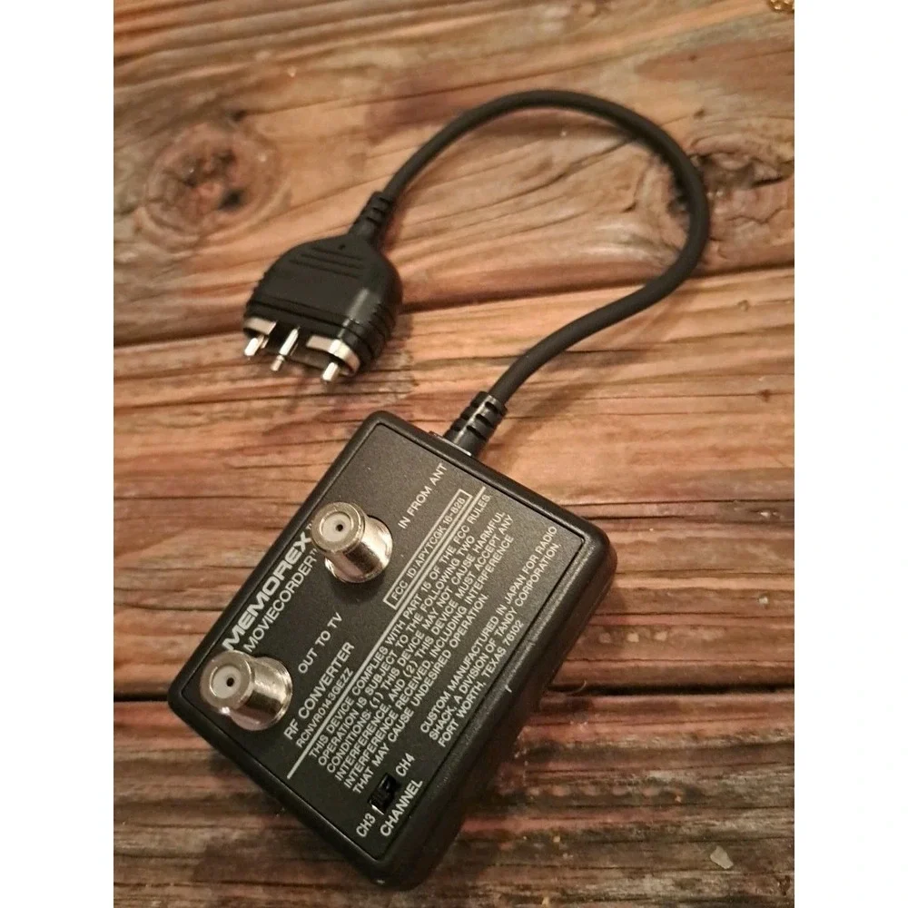 Memorex Moviecorder RF Converter, Out to TV Signal Switch RCNVR0115GEZZ -Vintage